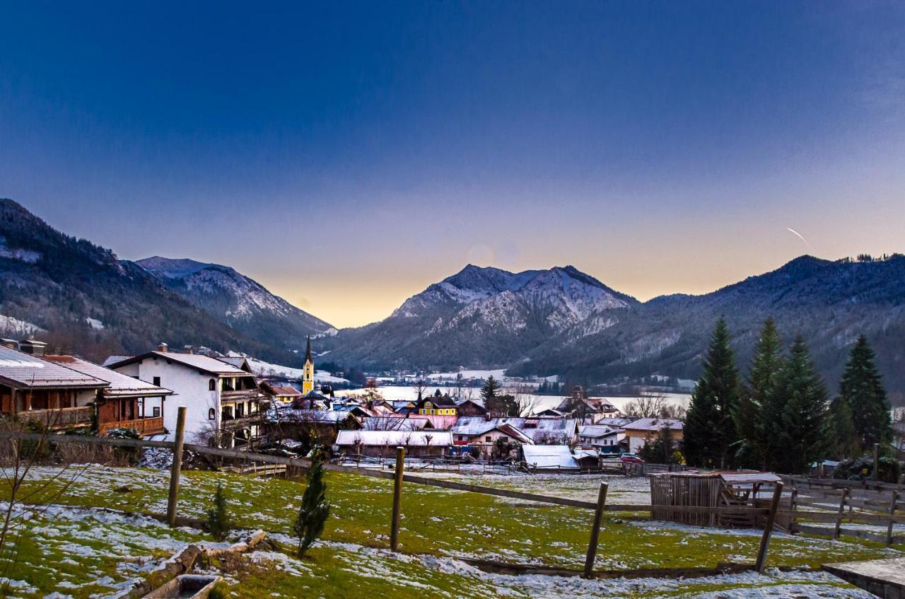 Ruhige Chalets Mit Seeblick In Zentraler Lage Schliersee Buitenkant foto